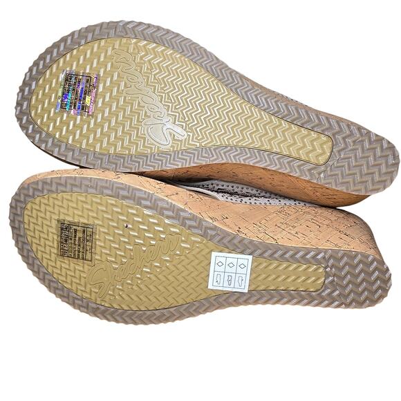 Skechers Luxe Foam Wedges Mules Slides New without Box Womens Size 10 with Tags - Picture 6 of 8
